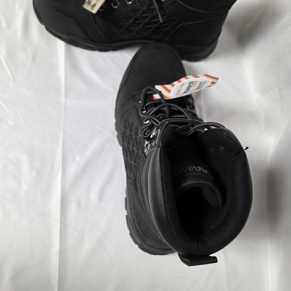 Men\'s Black Lace-Up Safety Steel Toe Work Boots Size 12 main image 5